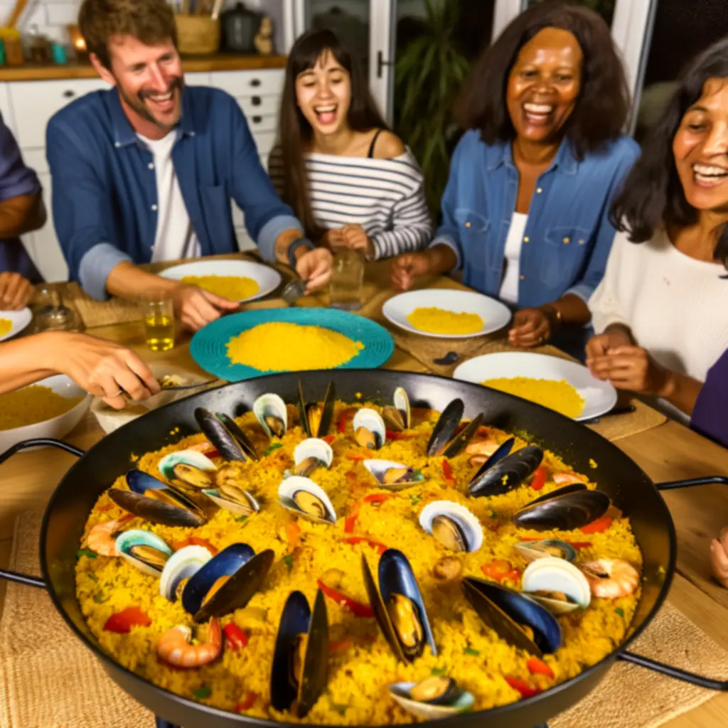 Paella mixta familiar – especialidad de la casa